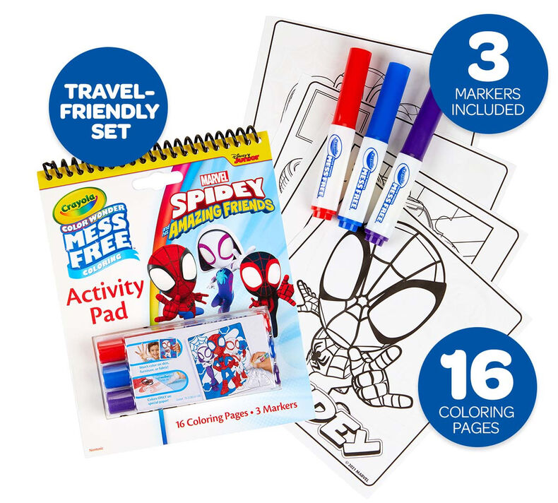 Color Wonder Mess Free Spidey & His Amazing Friends Activity Pad & Markers